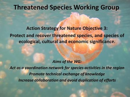 Threatened Species Working Group