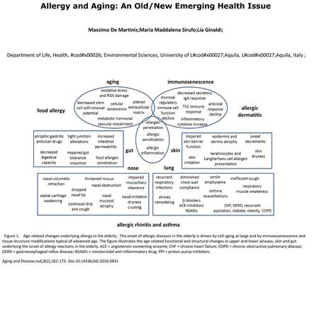 Allergy and Aging: An Old/New Emerging Health Issue