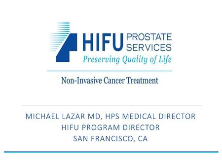 Michael Lazar MD, HPS Medical Director