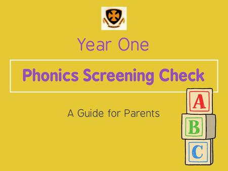 Phonics Screening Check