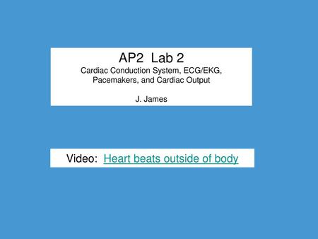 Video: Heart beats outside of body