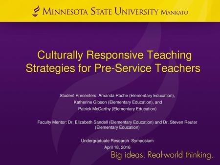 Culturally Responsive Teaching Strategies for Pre-Service Teachers