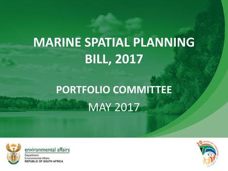 MARINE SPATIAL PLANNING BILL, 2017