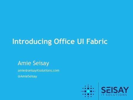 Introducing Office UI Fabric