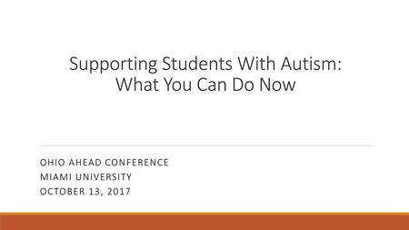 Supporting Students With Autism: What You Can Do Now