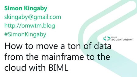 How to move a ton of data from the mainframe to the cloud with BIML