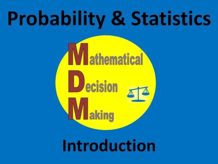 Probability & Statistics