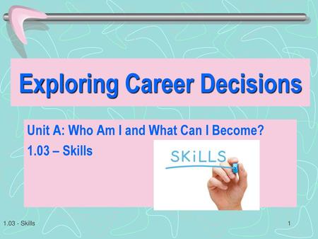 Exploring Career Decisions