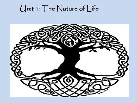 Unit 1: The Nature of Life