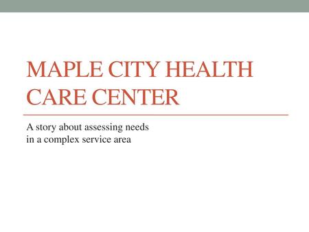 Maple City Health Care Center