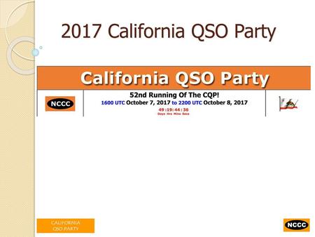 2017 California QSO Party.