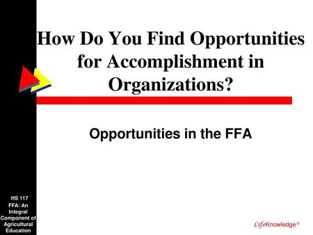 How Do You Find Opportunities for Accomplishment in Organizations?