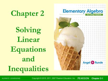 Solving Linear Equations and Inequalities