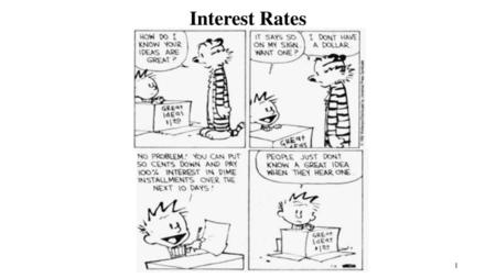 Interest Rates.