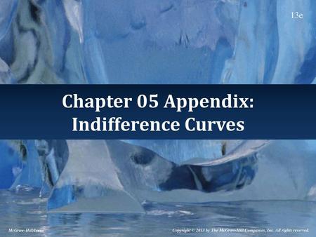 Indifference Curves Indifference curve: a curve depicting alternative combinations of goods that yield equal satisfaction. This is a mechanism for illustrating.