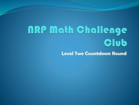 NRP Math Challenge Club