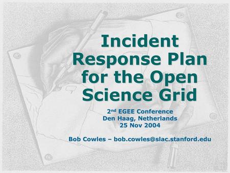 Incident Response Plan for the Open Science Grid