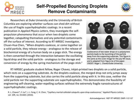 Self-Propelled Bouncing Droplets Remove Contaminants