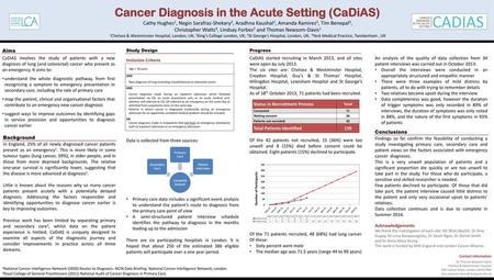 Cancer Diagnosis in the Acute Setting (CaDiAS)