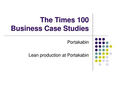 The Times 100 Business Case Studies