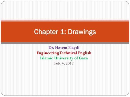 Engineering Technical English Islamic University of Gaza