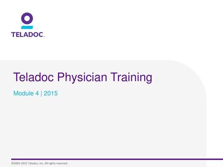 Teladoc Physician Training