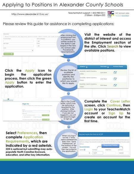 Applying to Positions In Alexander County Schools