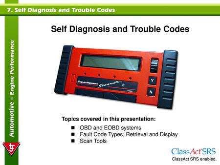 Self Diagnosis and Trouble Codes