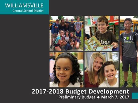 Budget Development Preliminary Budget  March 7, 2017