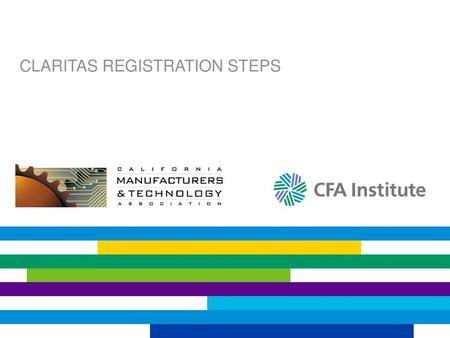 CLARITAS REGISTRATION STEPS