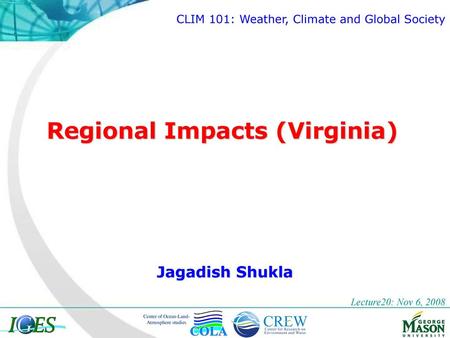 Regional Impacts (Virginia)