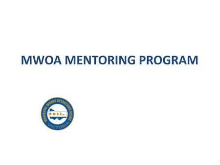 MWOA mentoring program