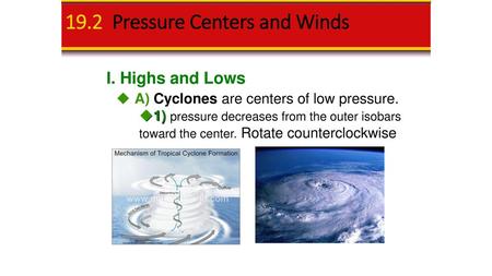 19.2 Pressure Centers and Winds