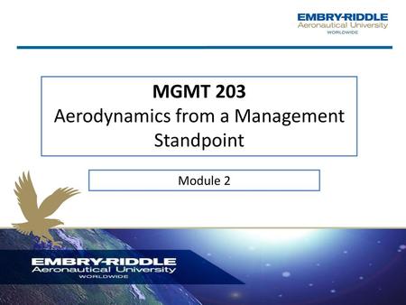 MGMT 203 Aerodynamics from a Management Standpoint