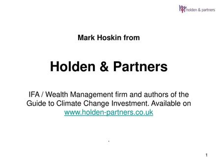 Holden & Partners Mark Hoskin from