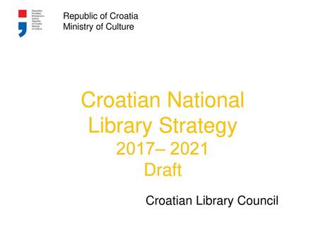 Croatian National Library Strategy