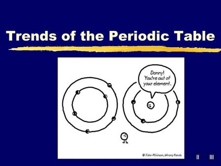 Trends of the Periodic Table