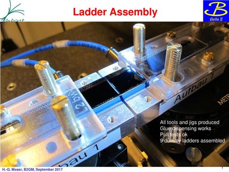 Ladder Assembly All tools and jigs produced Glue dispensing works