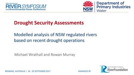 Drought Security Assessments