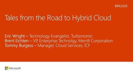 Tales from the Road to Hybrid Cloud