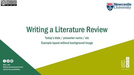 Writing a Literature Review