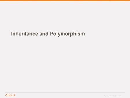 Inheritance and Polymorphism