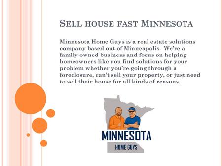 Sell house fast Minnesota