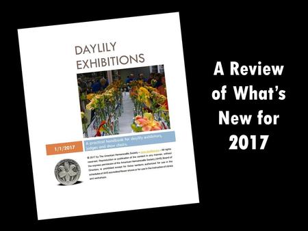 A Review of What’s New for 2017