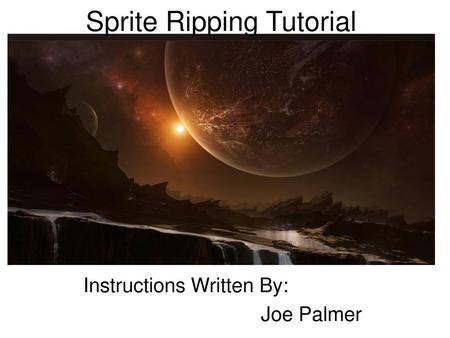 Sprite Ripping Tutorial