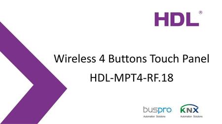 Wireless 4 Buttons Touch Panel