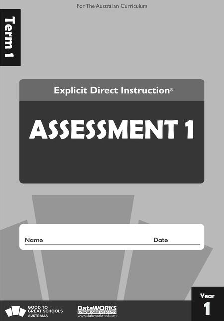 ASSESSMENT 1 1 Term 1 Year Blueprint Text Question Numbers Points