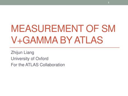 Measurement of SM V+gamma by ATLAS