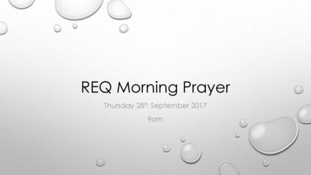 Thursday 28th September am