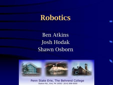 Ben Atkins Josh Hodak Shawn Osborn